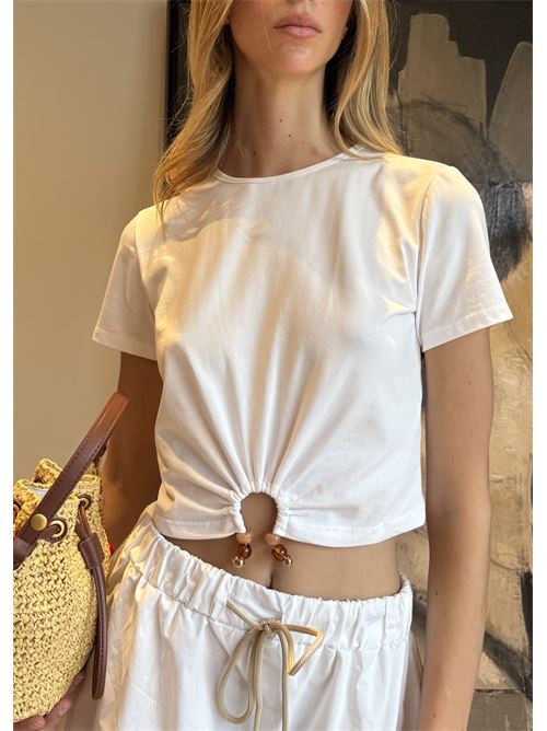 T-shirt con applicazione DIECI MINUTI | 116951